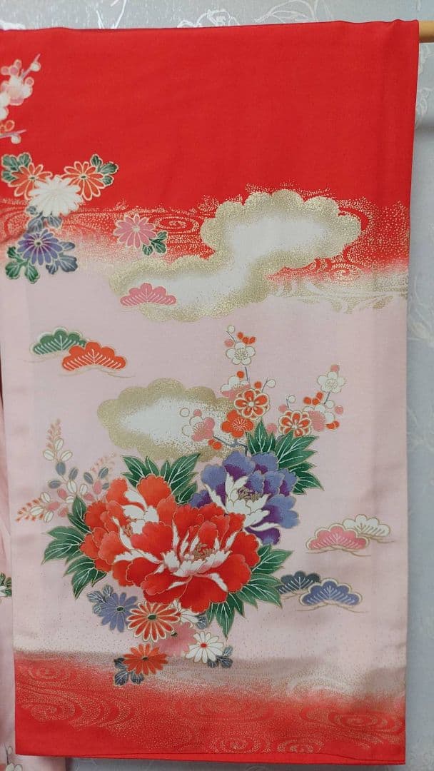 NA140アンティーク子供着物七五三正絹着丈96センチ裄丈46センチ綺麗です