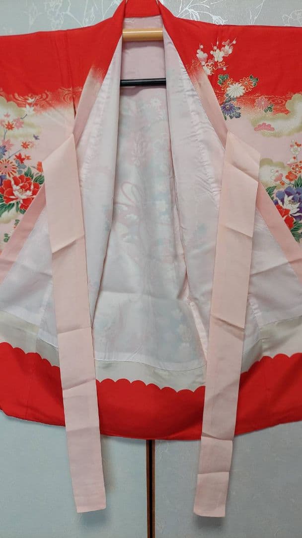 NA140アンティーク子供着物七五三正絹着丈96センチ裄丈46センチ綺麗です
