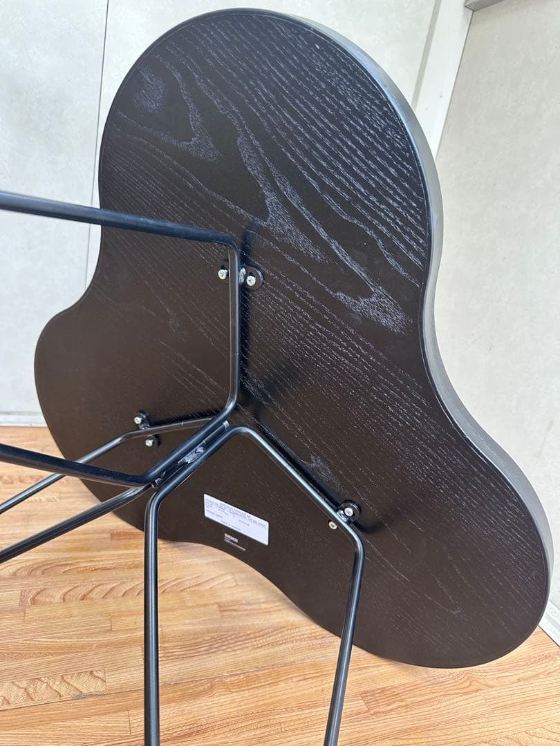 ブラックオーガニック形状センターテーブル【003】