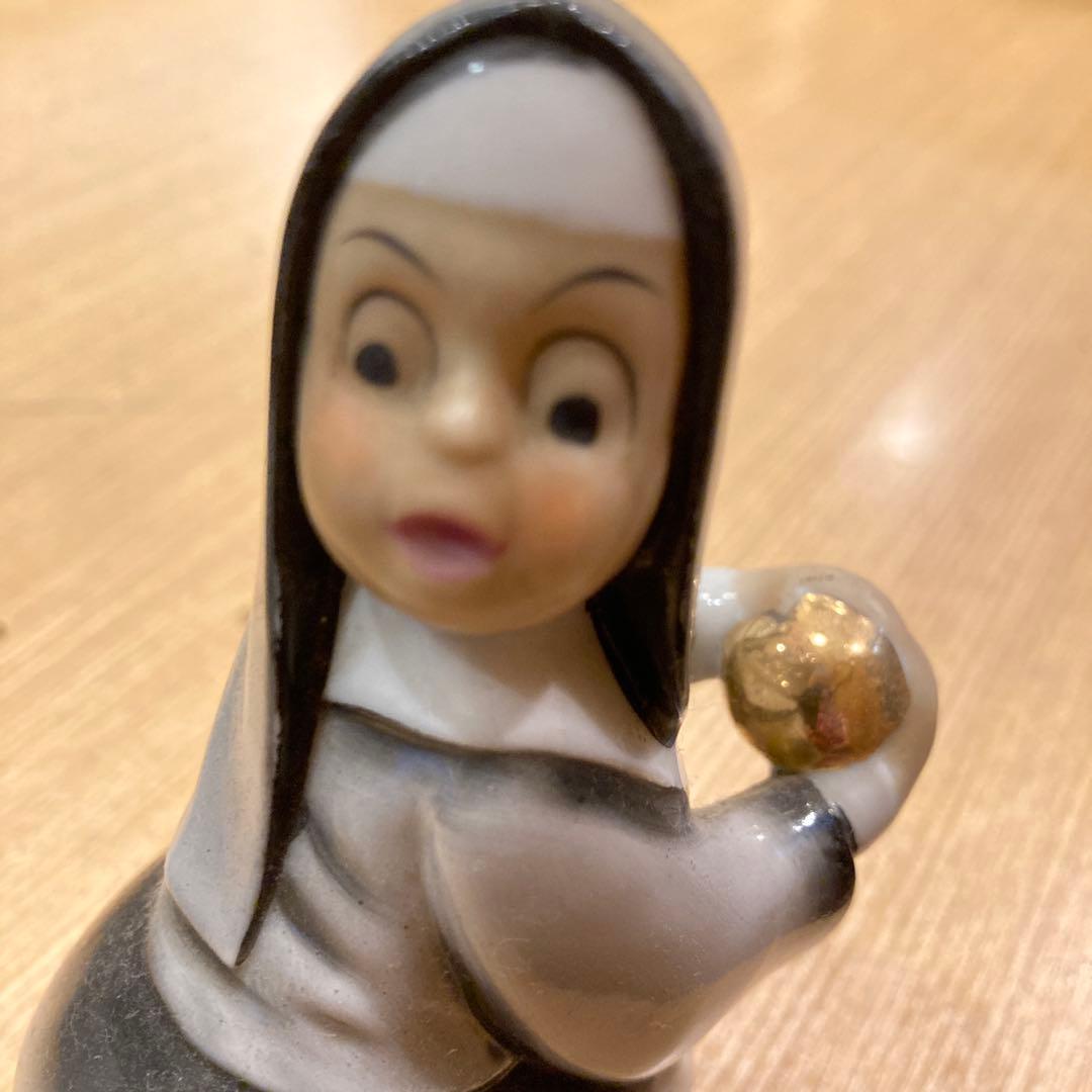 1930年代陶器製 修道女 フィギュア
