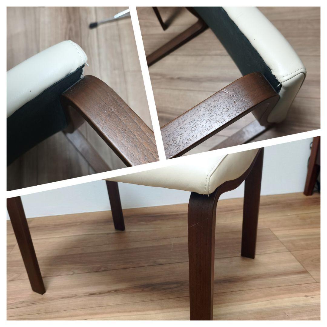 美品 カンディーハウス ライナス リビング ハイバックチェア&スツール(2/2)