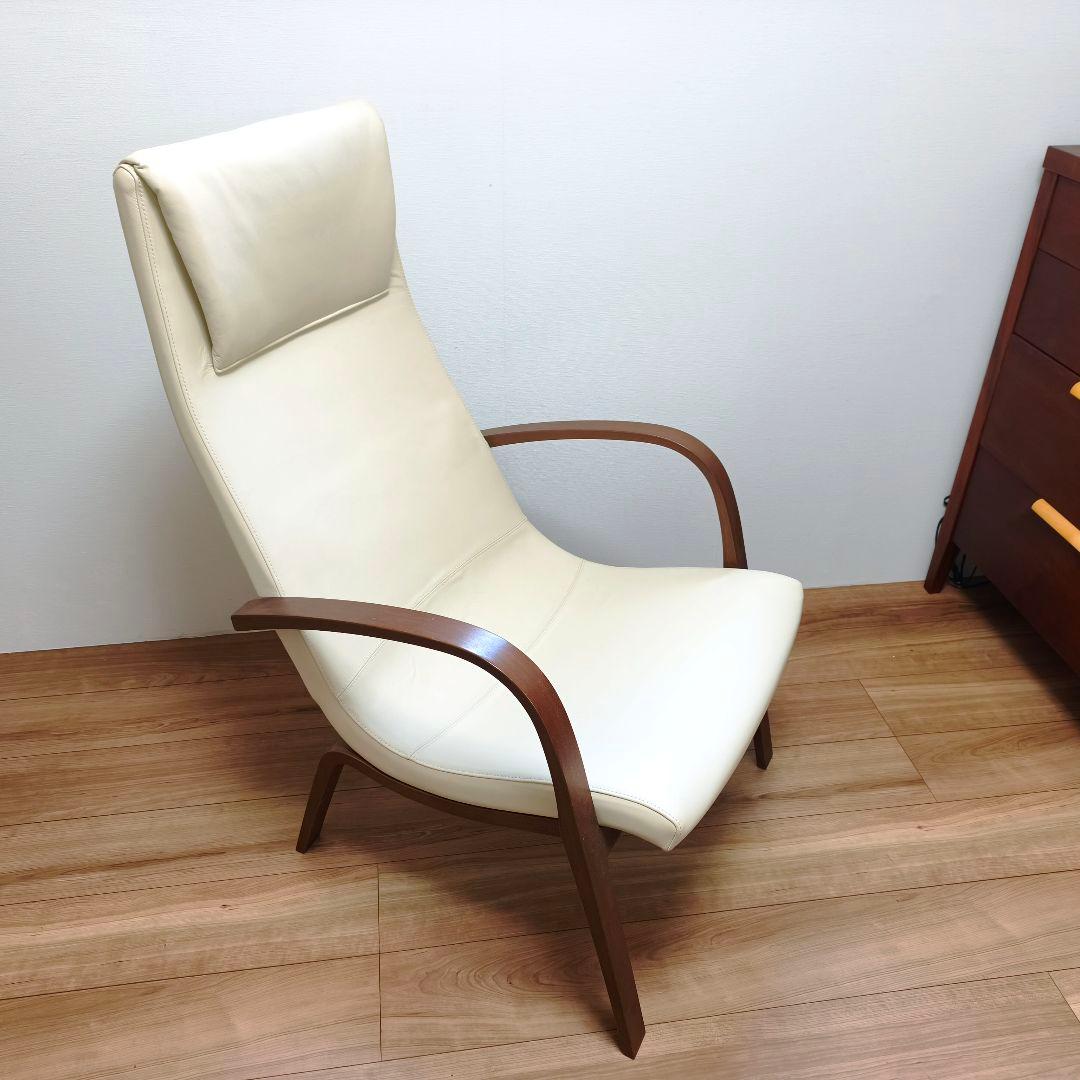 美品 カンディーハウス ライナス リビング ハイバックチェア&スツール(2/2)