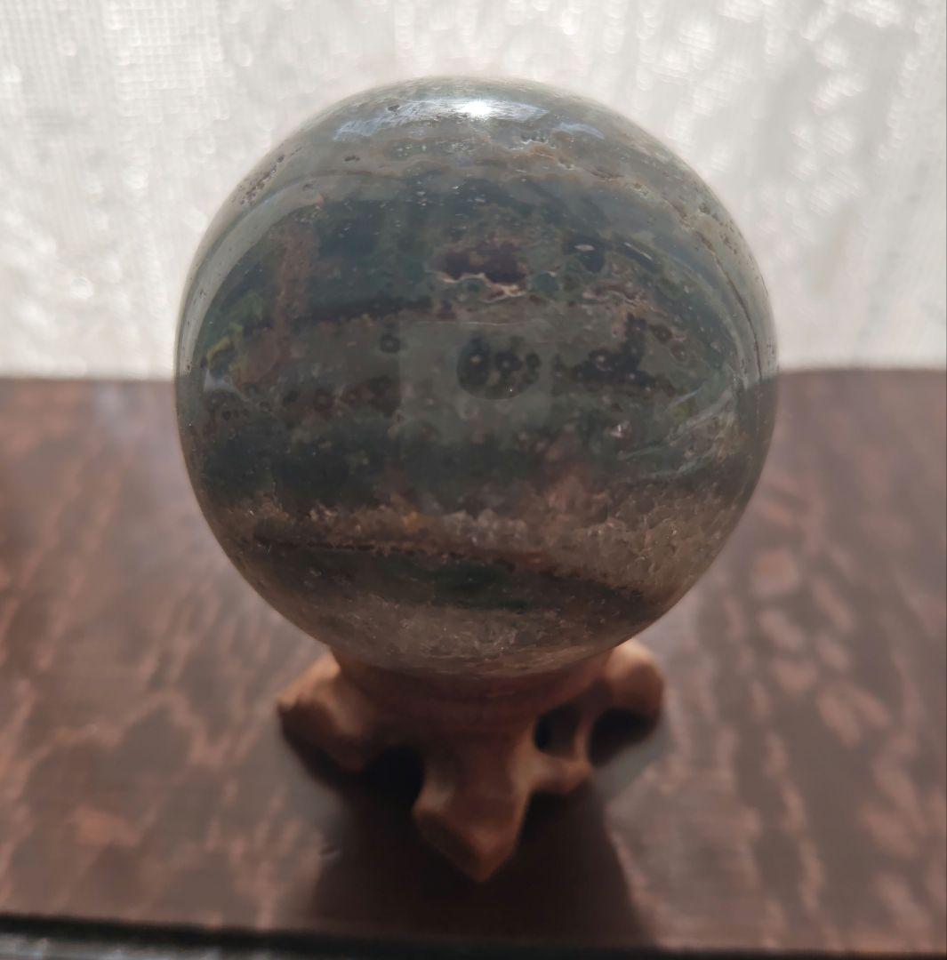 オーシャンジャスパー スフィア　台座付