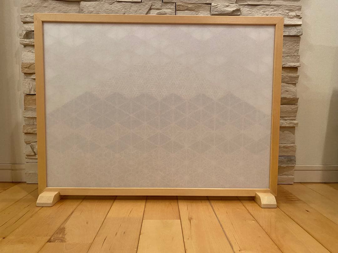 ③組子細工　ウォールアート　パーテーション