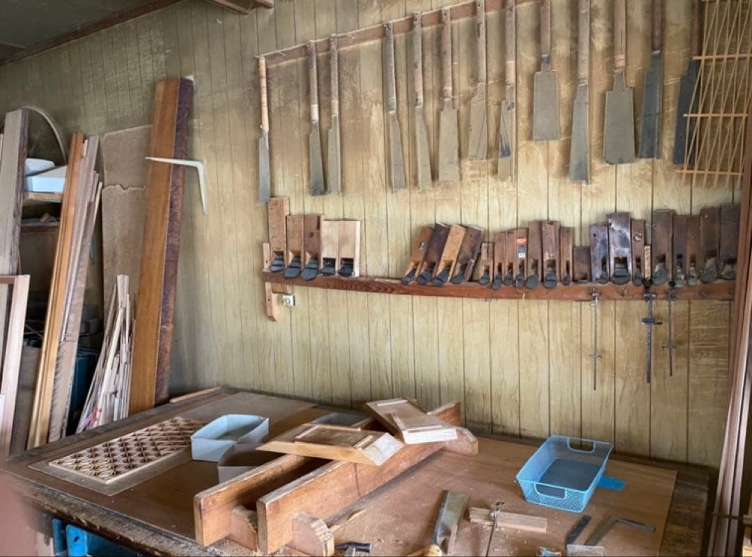 ③組子細工　ウォールアート　パーテーション