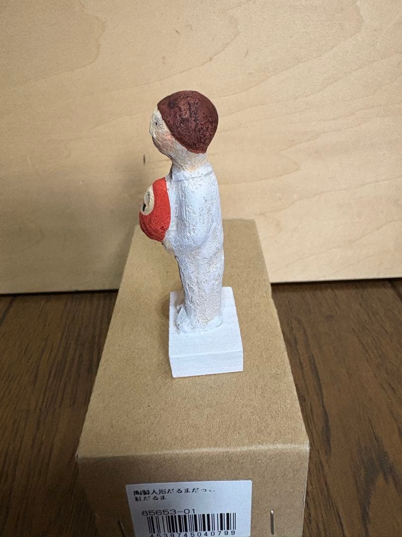 にしおゆき おるがん社 陶製人形 だるまだっこ 紅だるま