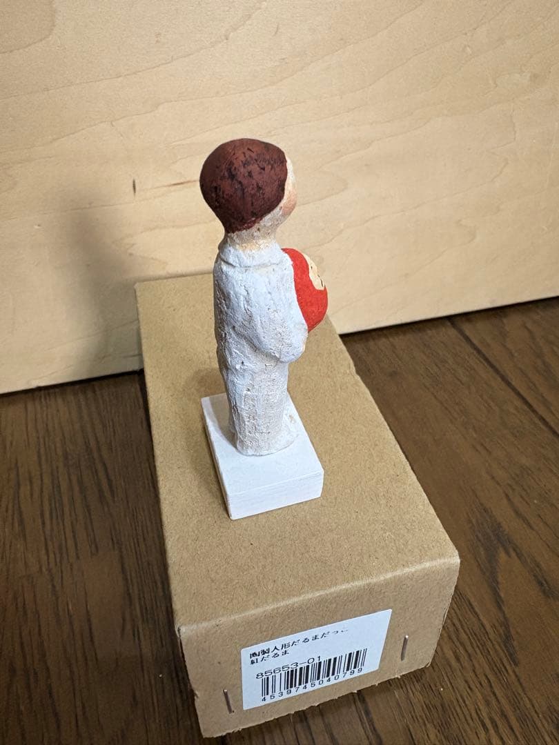 にしおゆき おるがん社 陶製人形 だるまだっこ 紅だるま