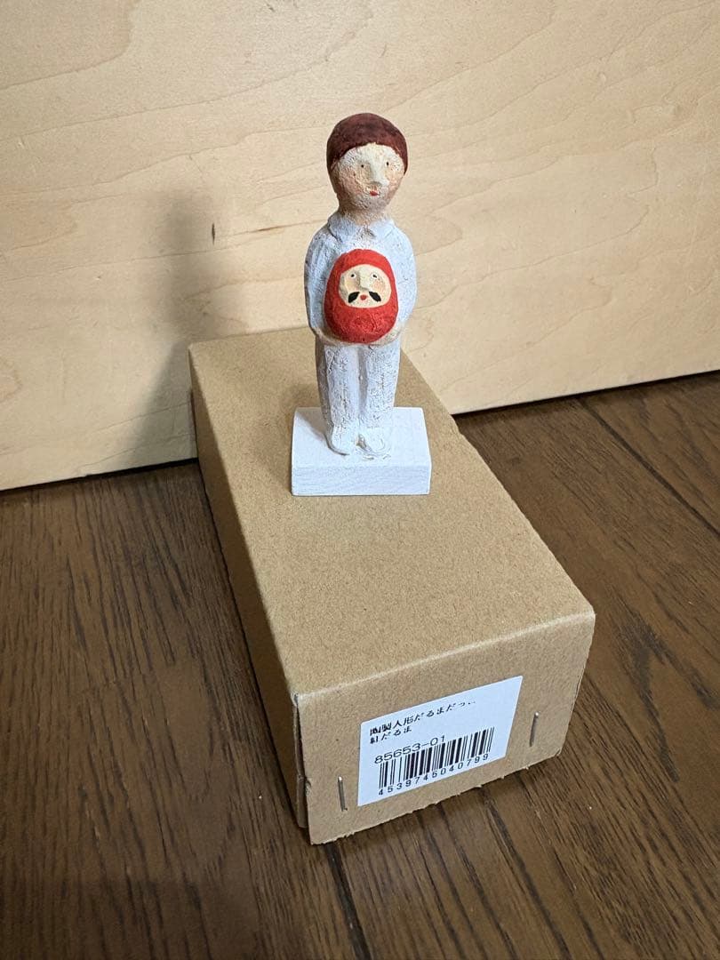 にしおゆき おるがん社 陶製人形 だるまだっこ 紅だるま