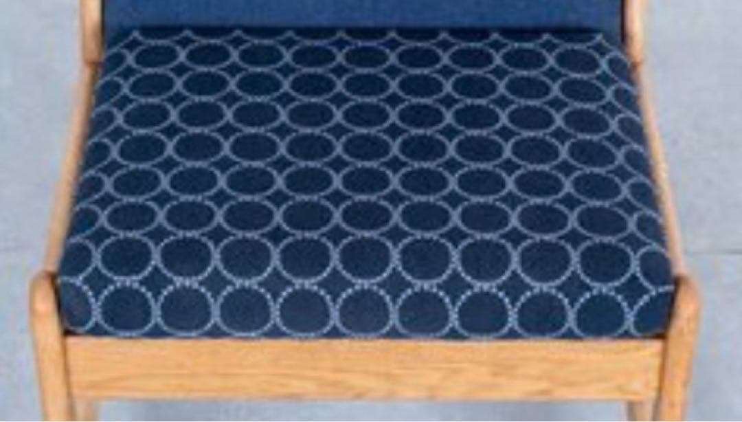 Jorgen Baekmark FDB ネイビー布張り1人掛けソファ