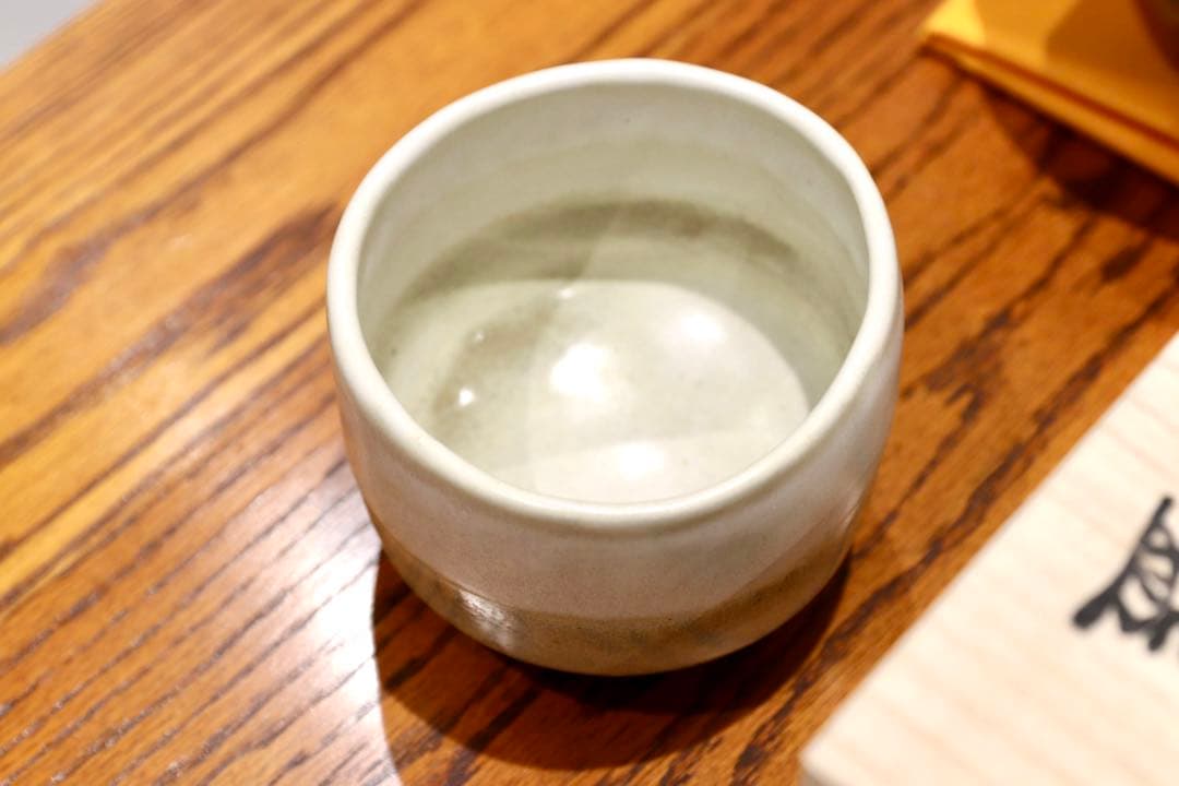 GMIO166○北村圭泉 圭泉窯 白釉茶碗 最高級 丹波焼 丹波篠山 陶磁器 未