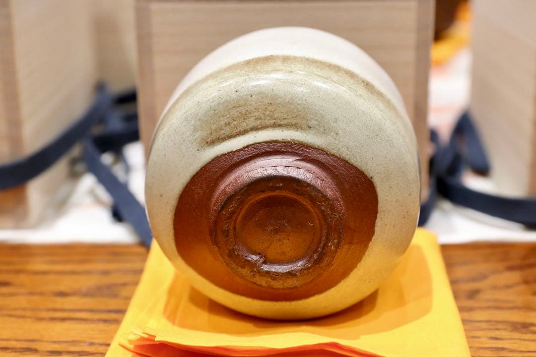 GMIO166○北村圭泉 圭泉窯 白釉茶碗 最高級 丹波焼 丹波篠山 陶磁器 未