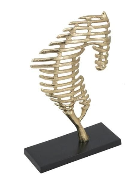 置物 馬 シルエット モダン アルミニウム アンティーク 85619HS