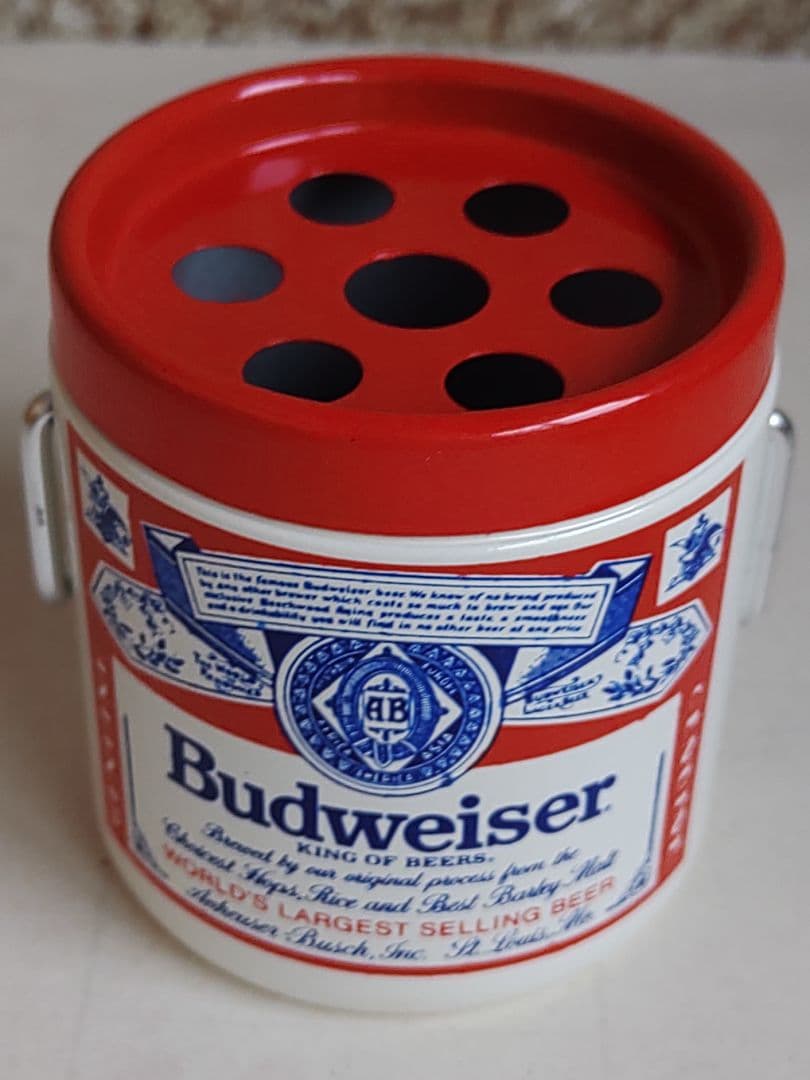 【希少品】Budweiser　ヴィンテージ灰皿　未使用品　アシストスタンド付き