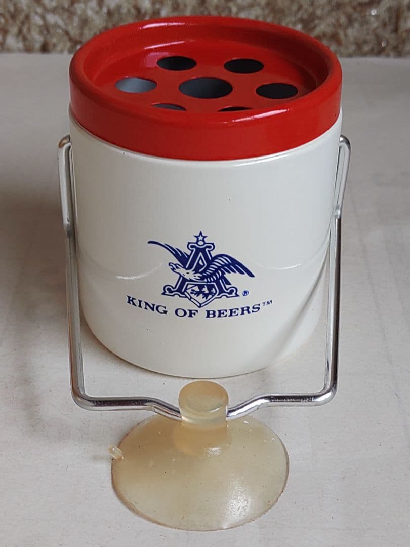 【希少品】Budweiser　ヴィンテージ灰皿　未使用品　アシストスタンド付き