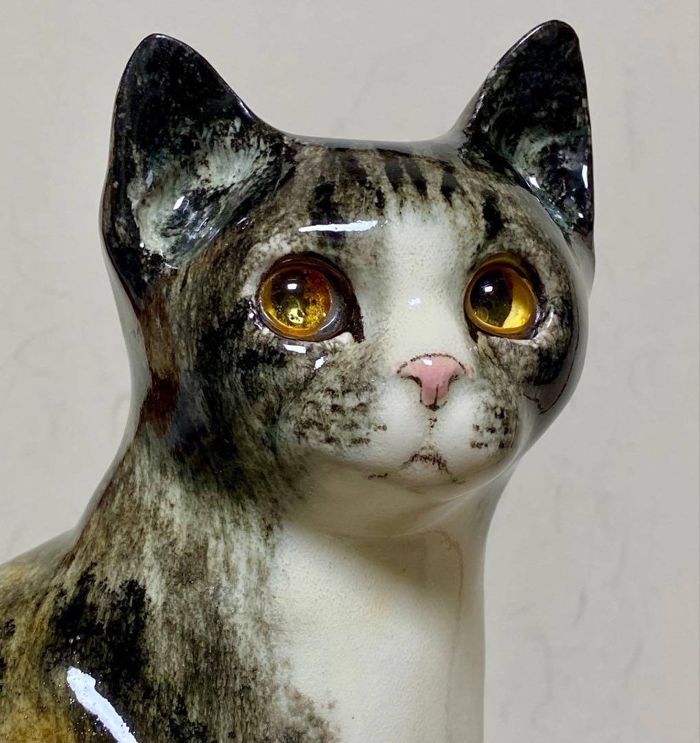 モデルNo.43 ウィンスタンレイキャット　初期作品　見返り猫　貫入無し❣️