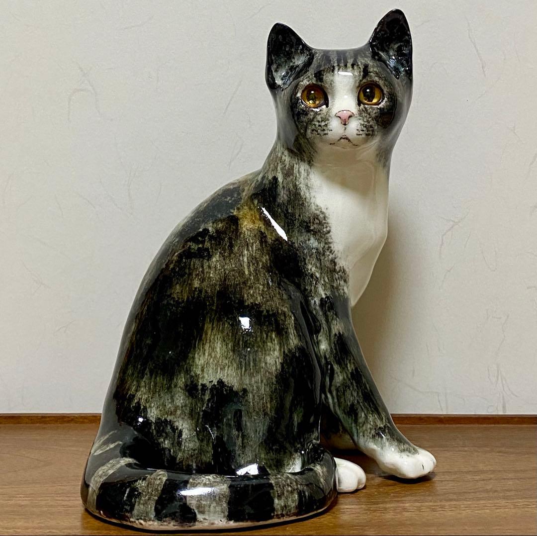 モデルNo.43 ウィンスタンレイキャット　初期作品　見返り猫　貫入無し❣️