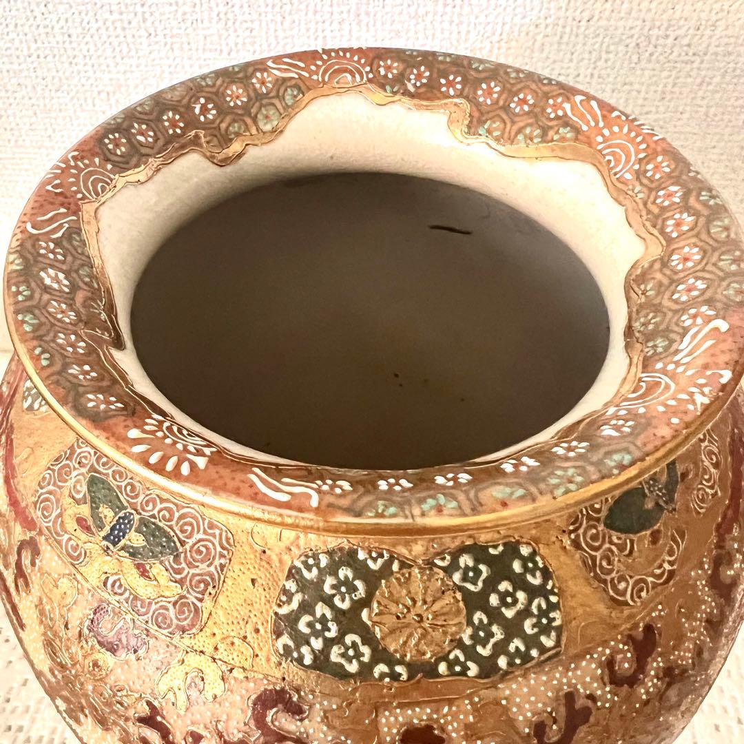 薩摩焼将軍桜圖壺　　壺　花瓶