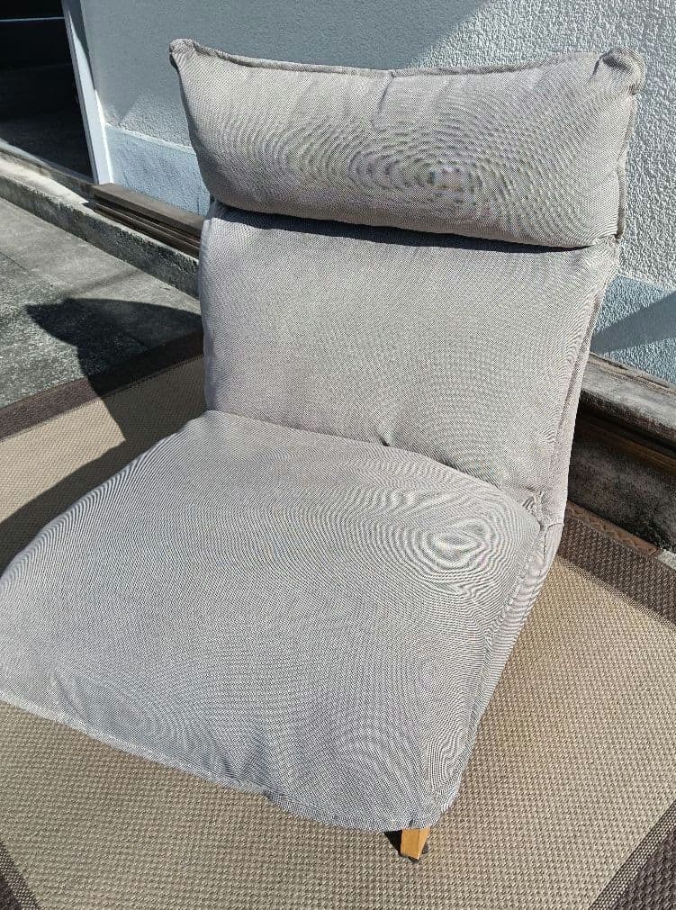 超美品 無印良品 ハイバック リクライニングソファ 無垢材 1P ①