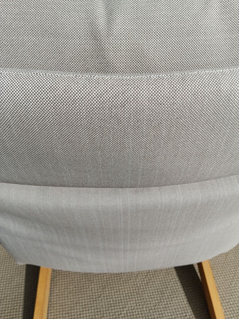 超美品 無印良品 ハイバック リクライニングソファ 無垢材 1P ①