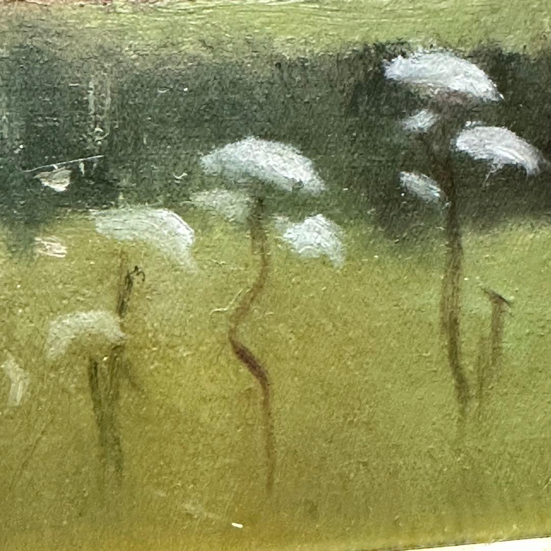 2114様感謝‼️麦‼️大地の恵み肉筆フランス麦畑‼️「五月の麦畑」ランドン作油彩画