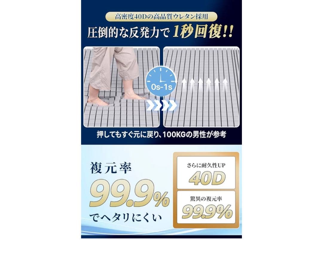 マットレス 高反発 凹凸加工【極上の寝心地 沈まない】 極厚10cm クイーン