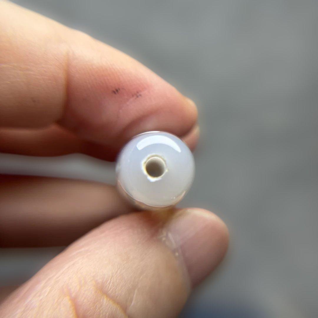 あずきちゃん瑪瑙　無限法輪天珠　9-74