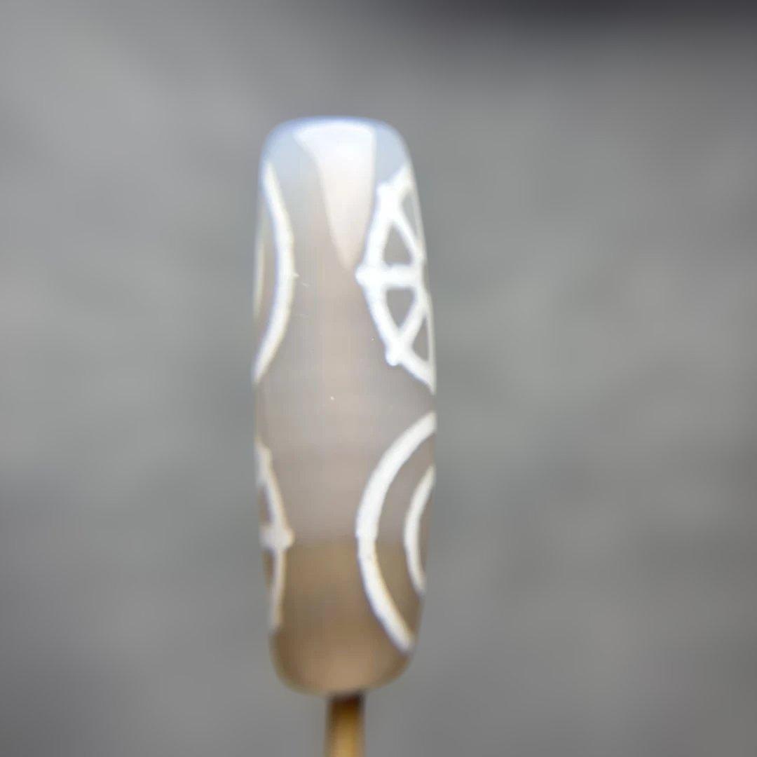 あずきちゃん瑪瑙　無限法輪天珠　9-74