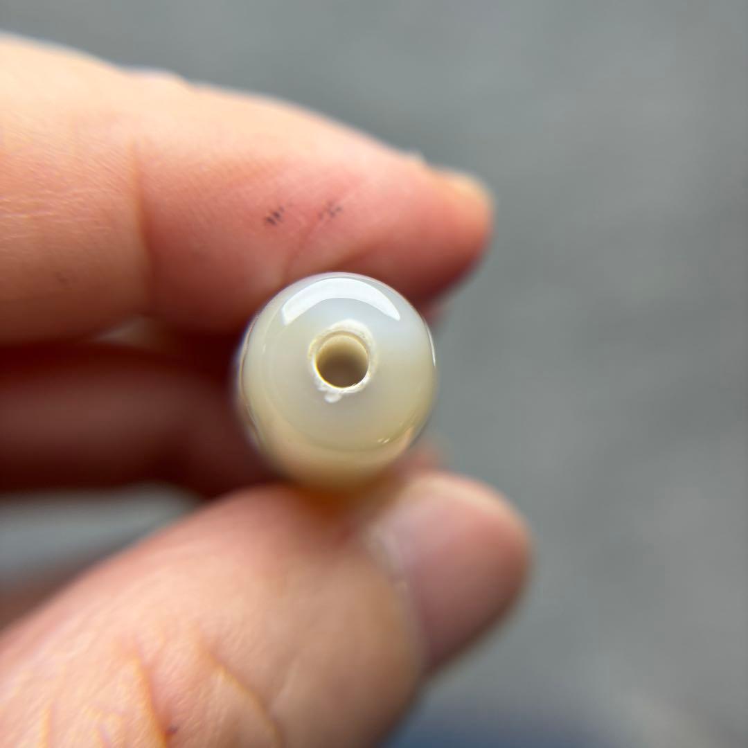 あずきちゃん瑪瑙　無限法輪天珠　9-74