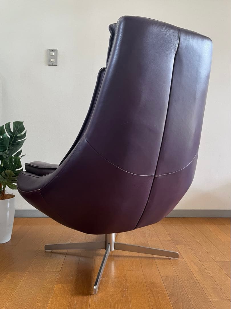 ◆ヴィンテージ◆ ボンテンピ　Daya 本革ラウンジチェア　スペースエイジ