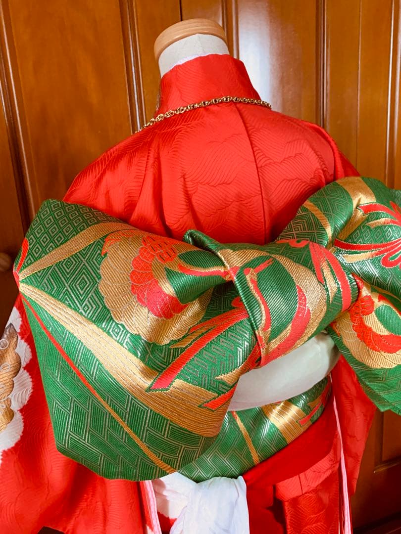 七五三　7歳の女の子のお支度クリスマスハーフ成人式へ華やかに着回せるお着物セット