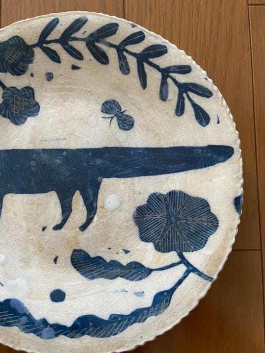 makoto kagoshima 鹿児島睦 ハンドメイド 丸皿 器 きつね