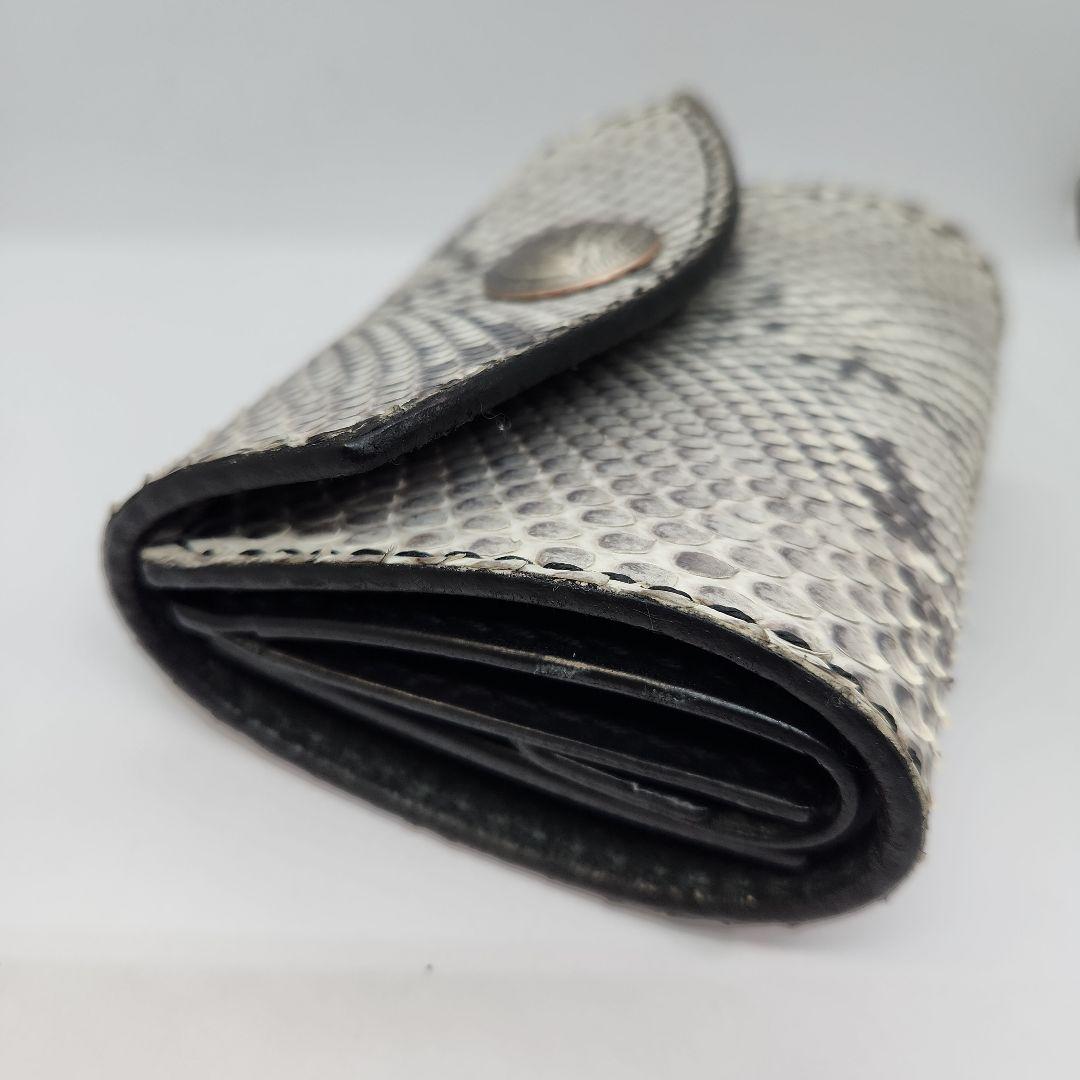 《ハーフウォレット》☆ダイヤモンドパイソン&栃木レザー☆レザーウォレット