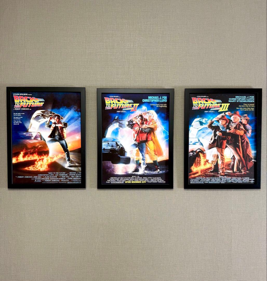 276.フレーム付きキャンバスアート　映画ポスター　バックトゥーザ・フューチャー