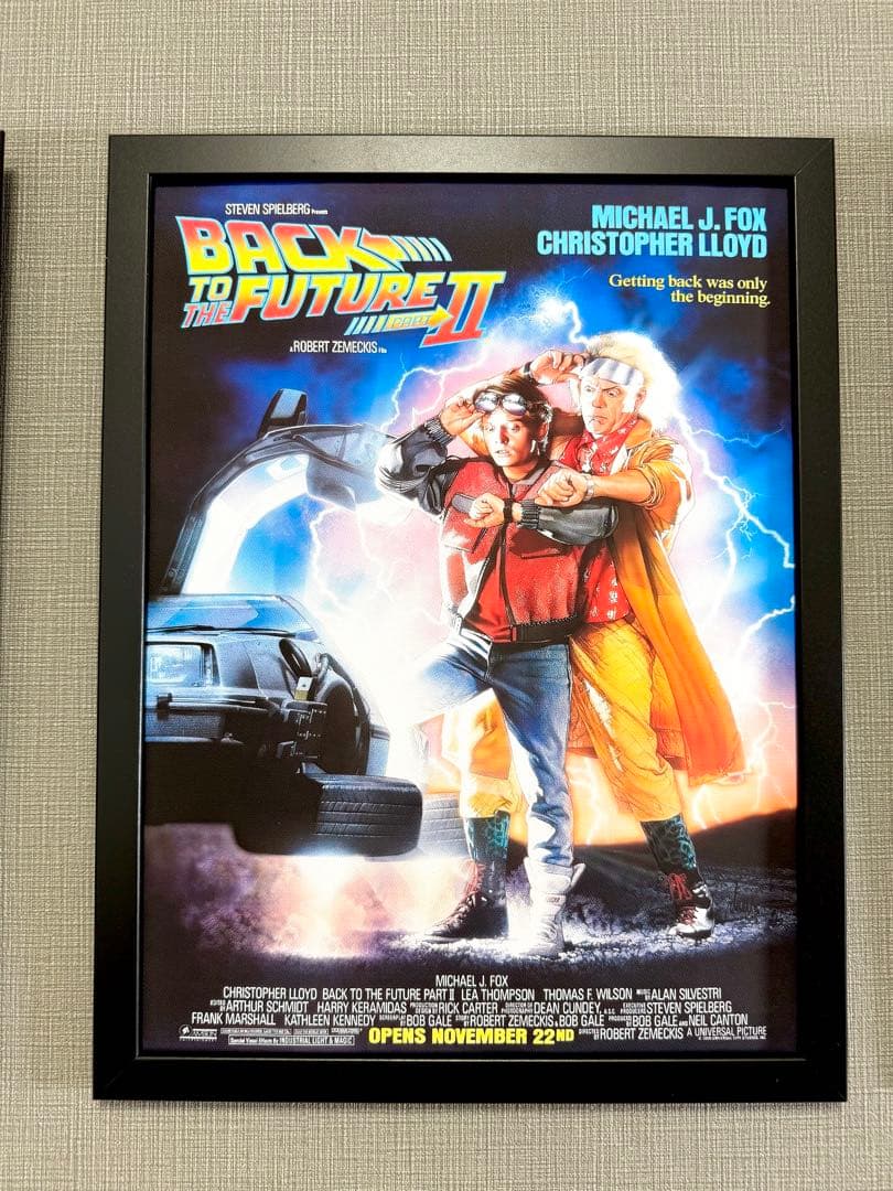 276.フレーム付きキャンバスアート　映画ポスター　バックトゥーザ・フューチャー