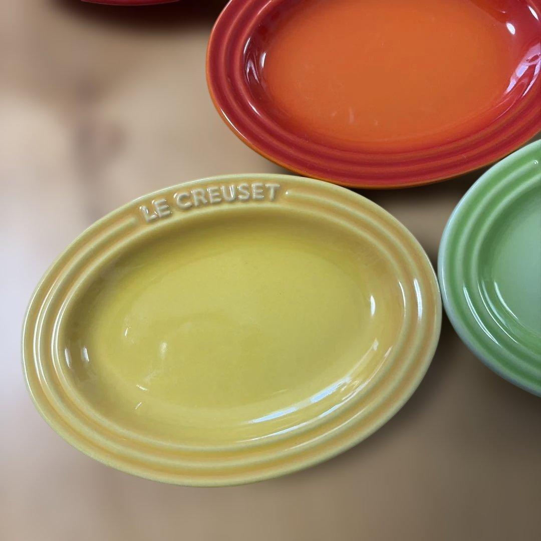 LE CREUSET ミニオーバルプレート 5枚セット - メルカリ