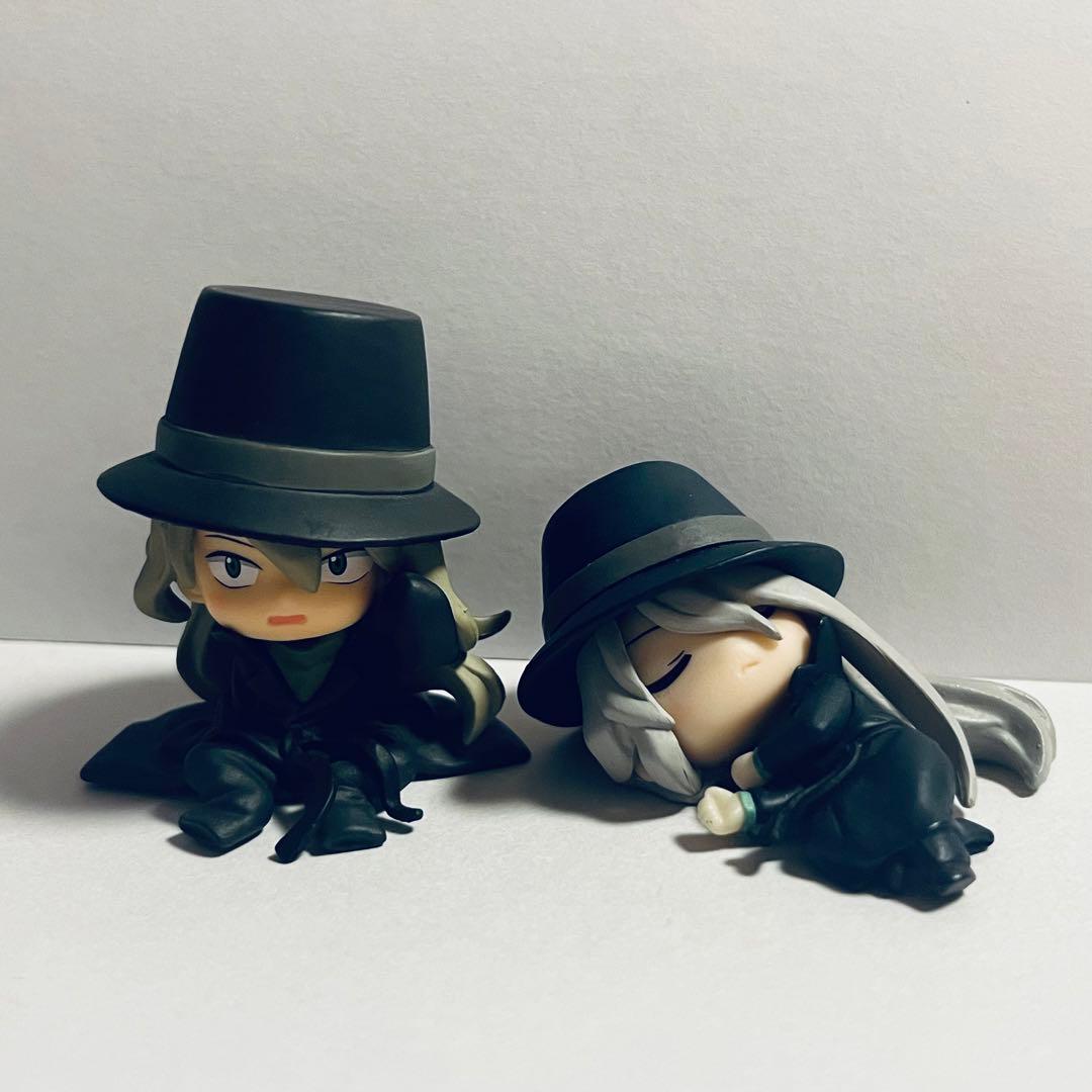 名探偵コナン ジン ちぢませ隊 ねむらせ隊 フィギュア ガチャガチャ 黒