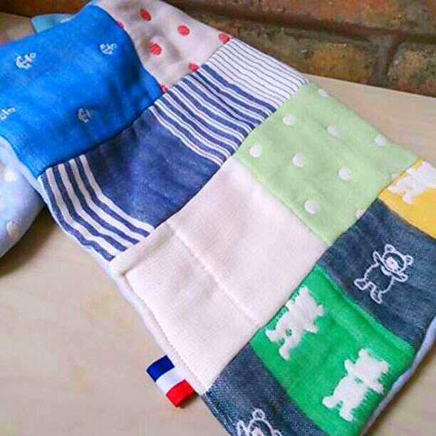 専用。ラスト♥みかんレア♥１２重ガーゼ☆フェイスタオル★パッチワーク♥