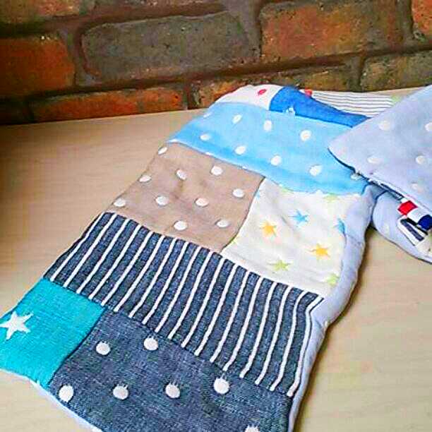 専用。ラスト♥みかんレア♥１２重ガーゼ☆フェイスタオル★パッチワーク♥