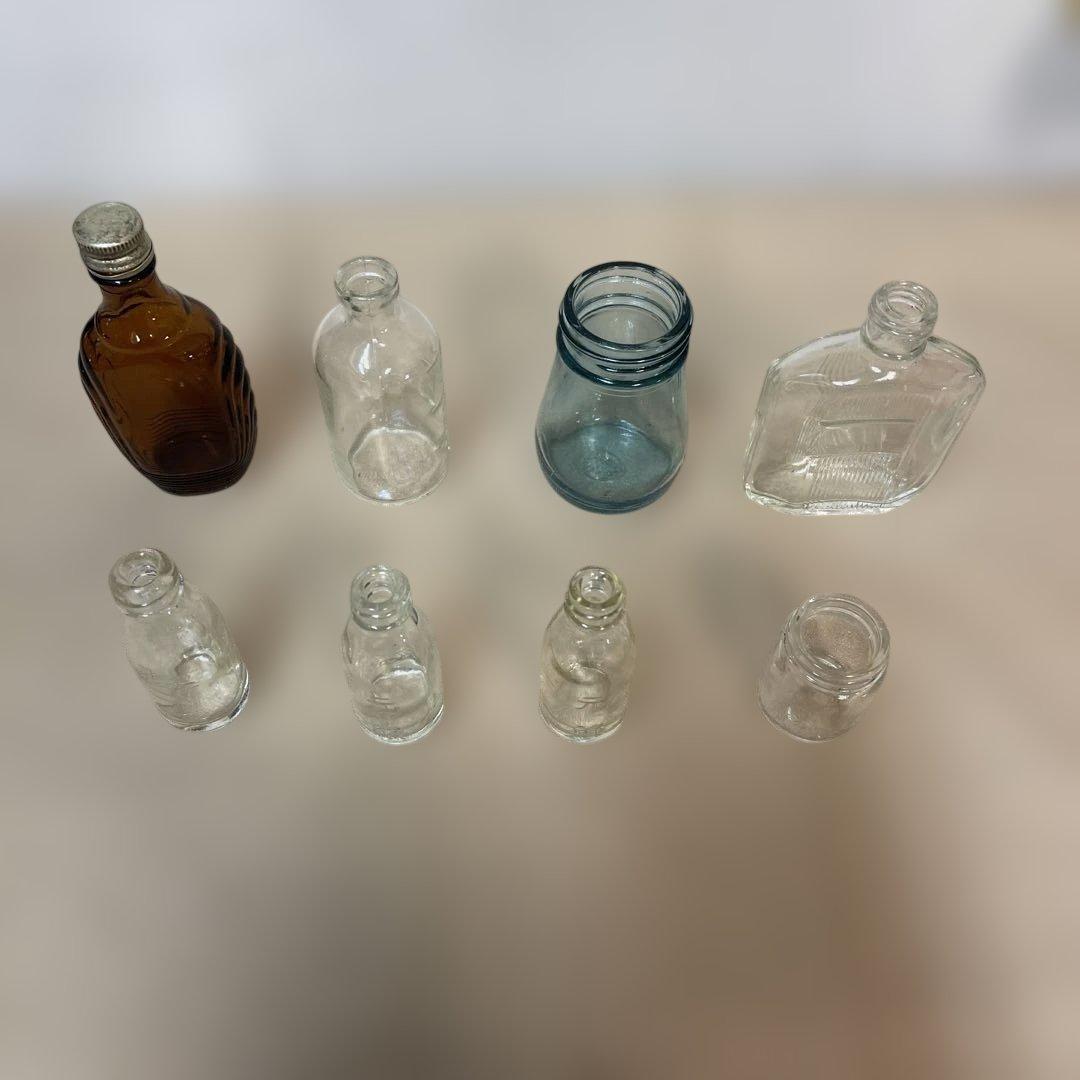 MR-452A ガラス瓶8本セット コレクション アンティーク レトロ 瓶