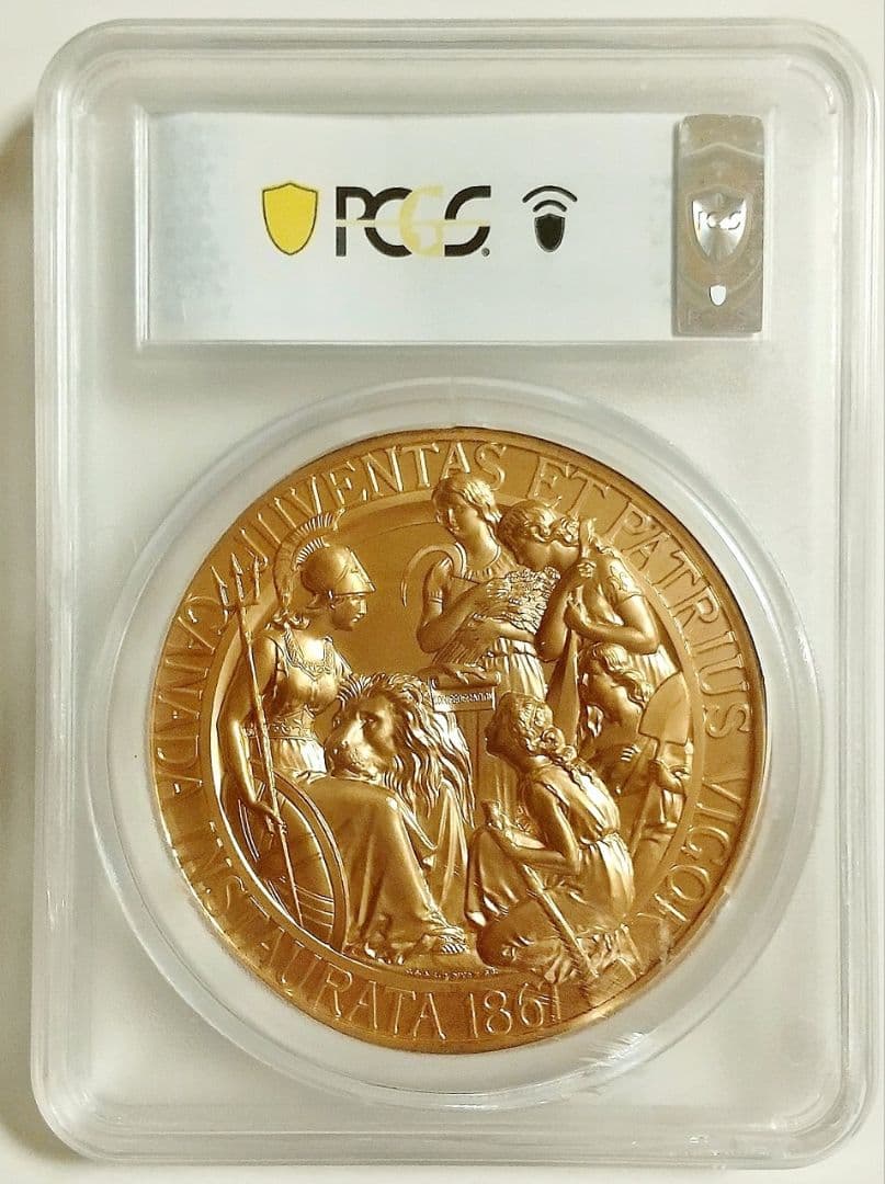 2017年 カナダ ウナとライオン 10オンス 銅メダル PCGS SP68