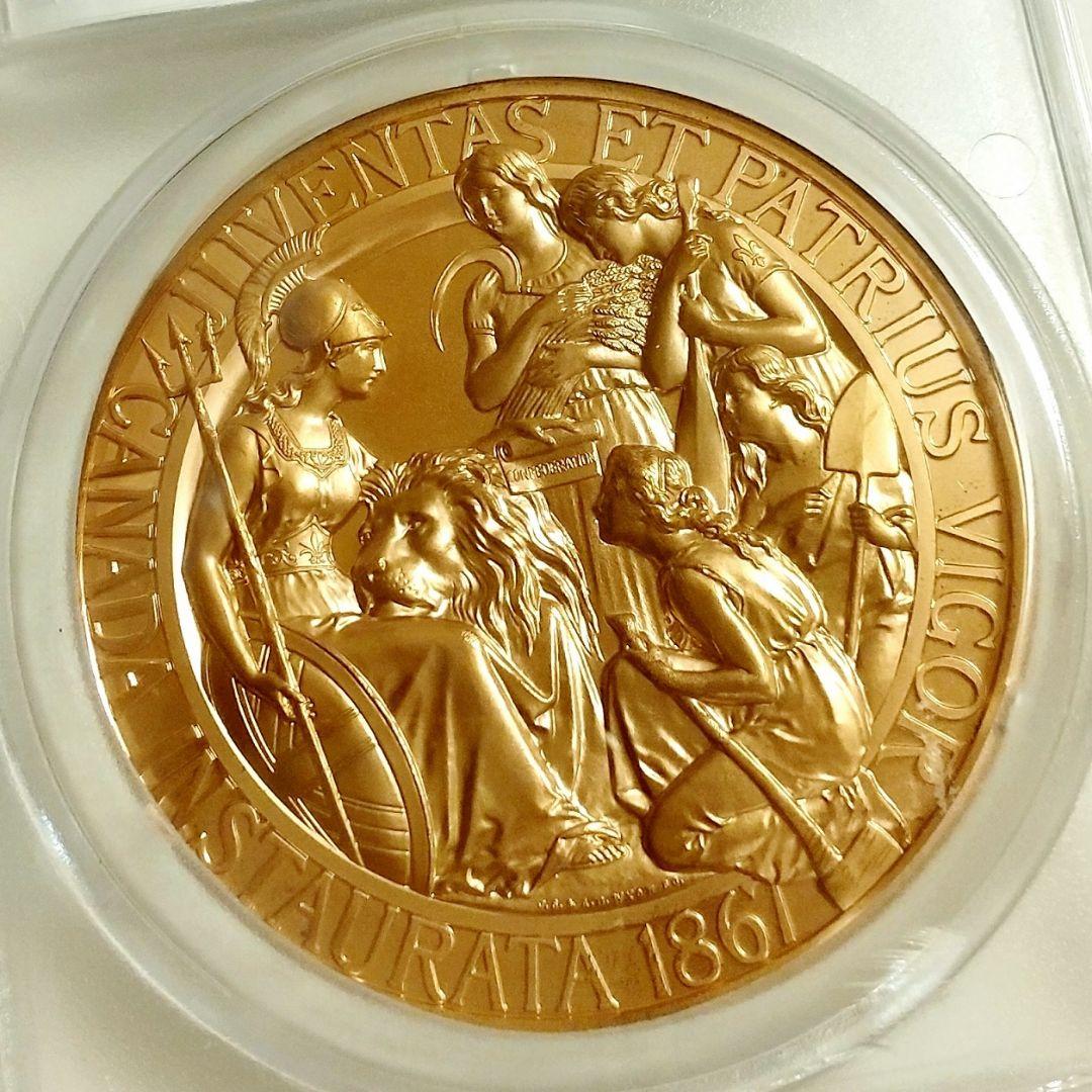 2017年 カナダ ウナとライオン 10オンス 銅メダル PCGS SP68