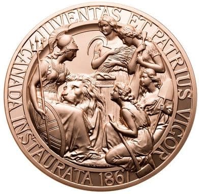 2017年 カナダ ウナとライオン 10オンス 銅メダル PCGS SP68