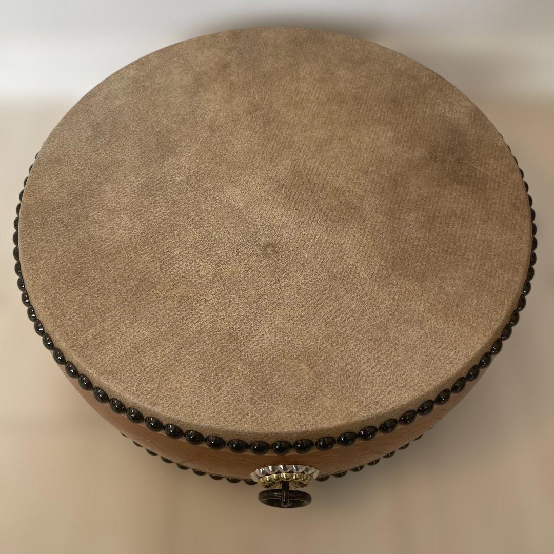 和太鼓 平太鼓 33cm 1尺1寸　和楽器 上鳴 日本製　くりぬき　本革