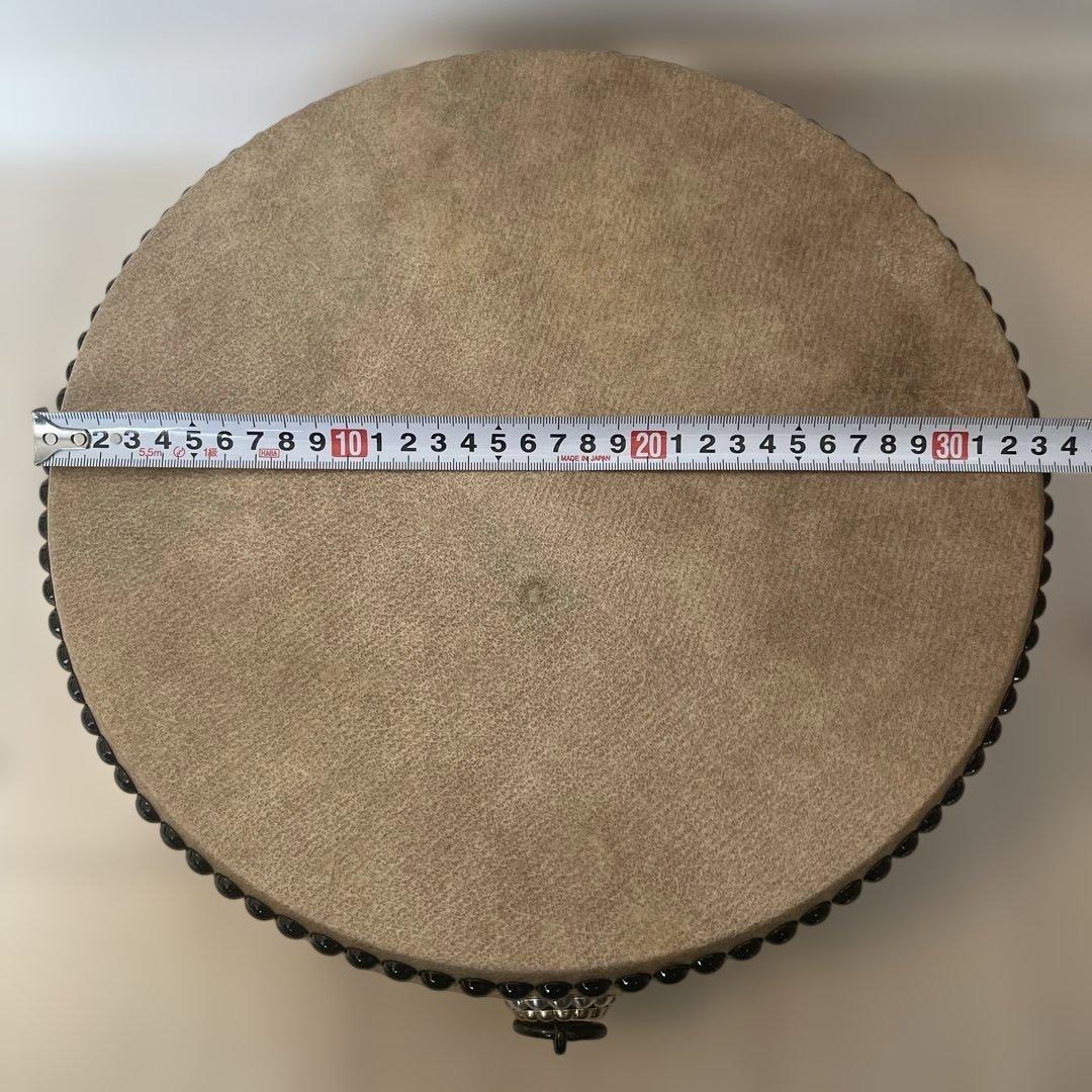 和太鼓 平太鼓 33cm 1尺1寸　和楽器 上鳴 日本製　くりぬき　本革
