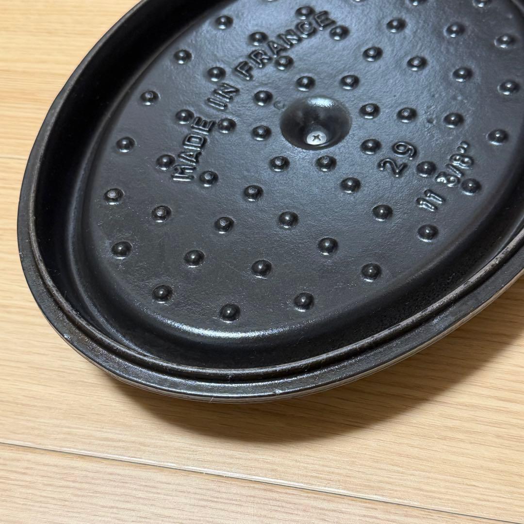 【ストウブ】 STAUB ココット29cm オーバル 両手鍋　cocotte
