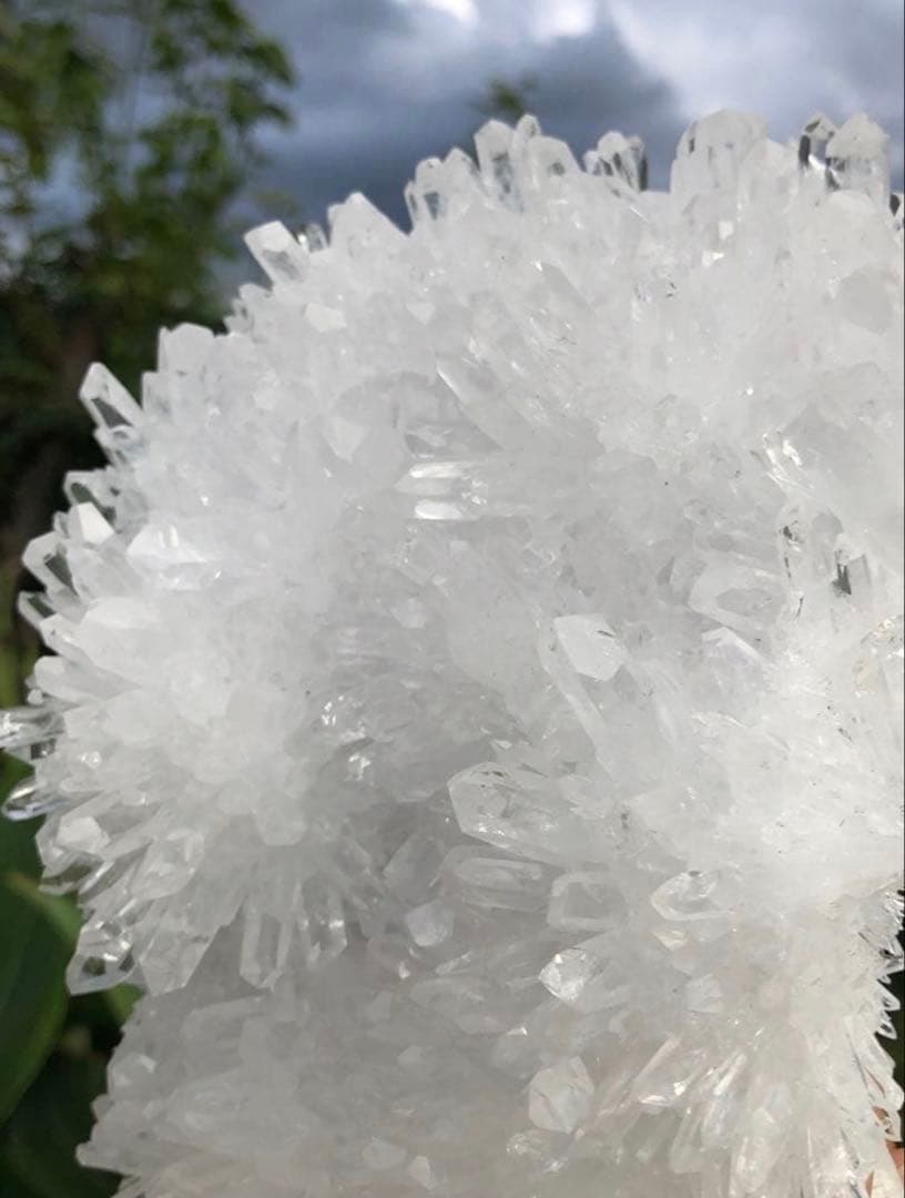 ✳ ❤️1.38kg 透明感拔群　高品質レムリアン の様な菊花水晶　クラスター