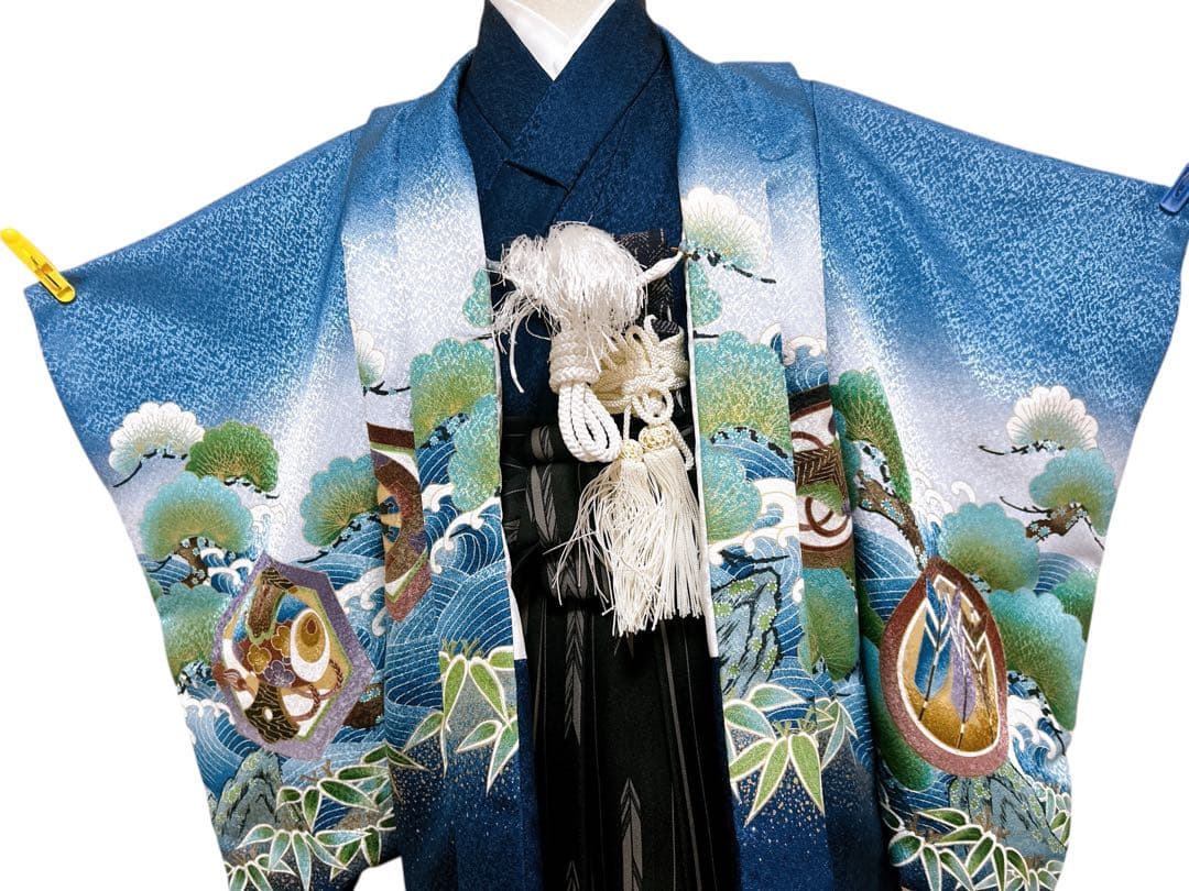 人気の青系♡七五三　3歳　男の子　セット　一式　富士