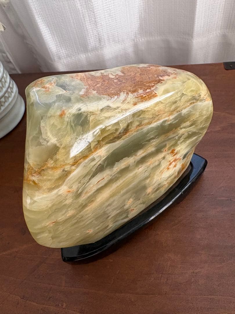 パワーストーン　縞メノウ 1.2kg 瑪瑙 原石 鉱物 鑑賞石 自然石 水石