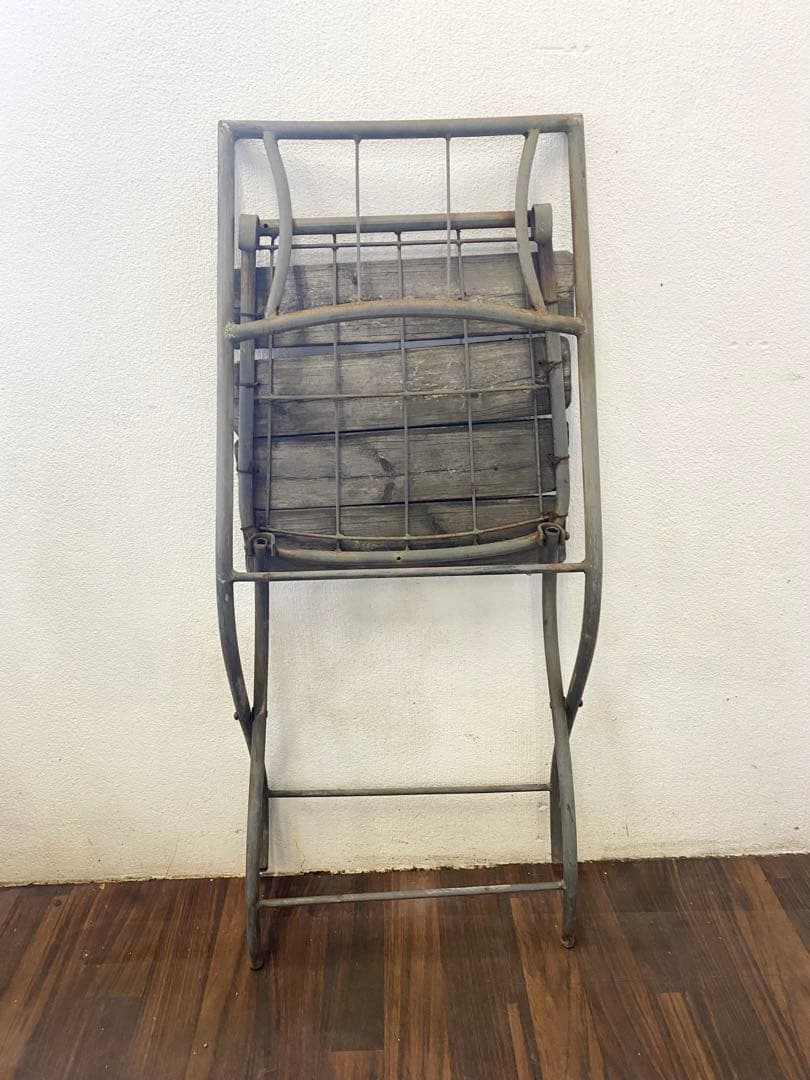 ヴィンテージ風　折りたたみ椅子　アンティーク