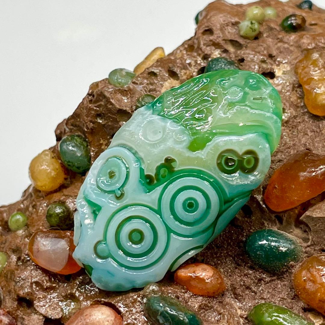 ゴビ瑪瑙 原石 S787 ゴビアゲート 天眼 水晶 鉱物 標本 12.5g - メルカリ